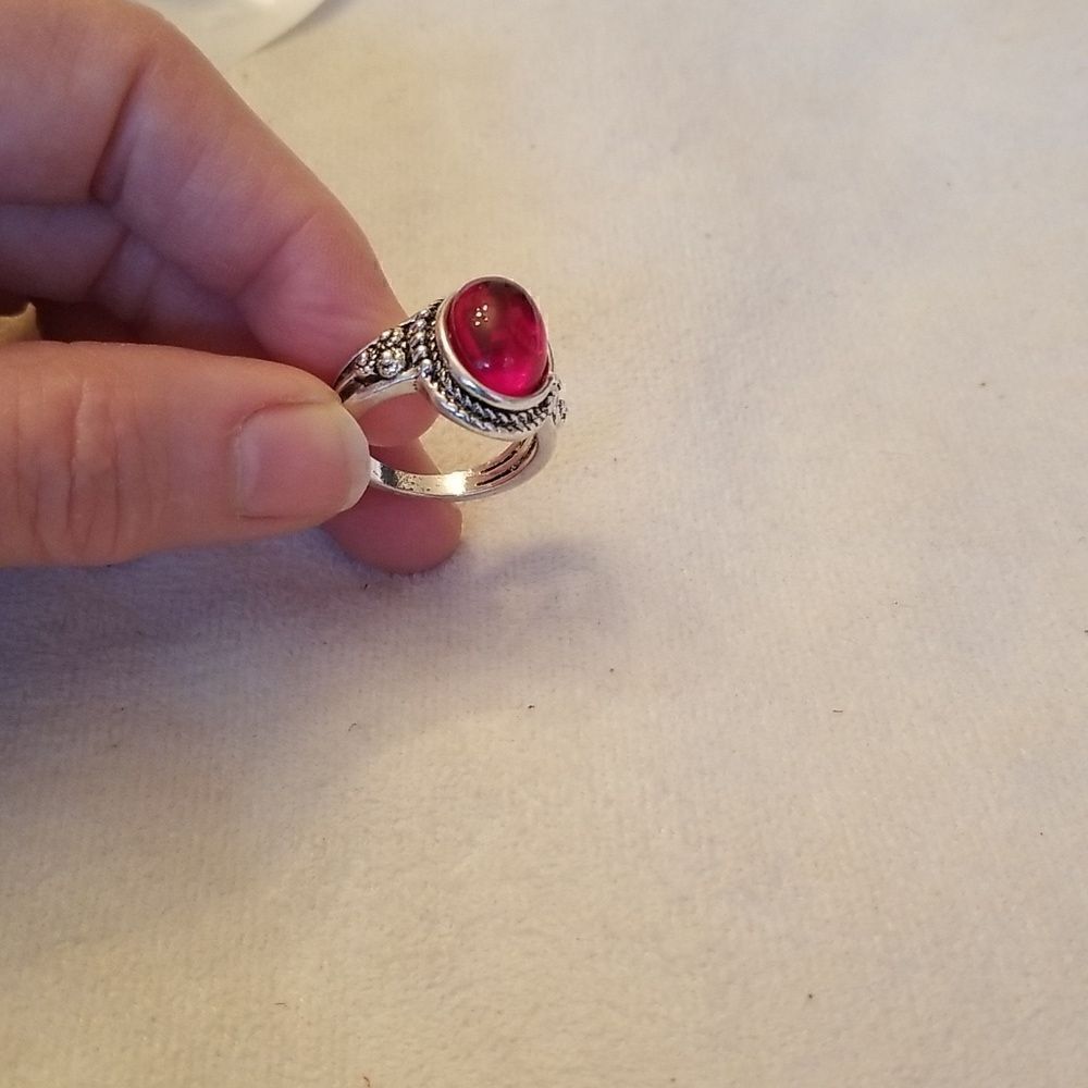 Ruby Red stone size 9 - Picture 4 of 10